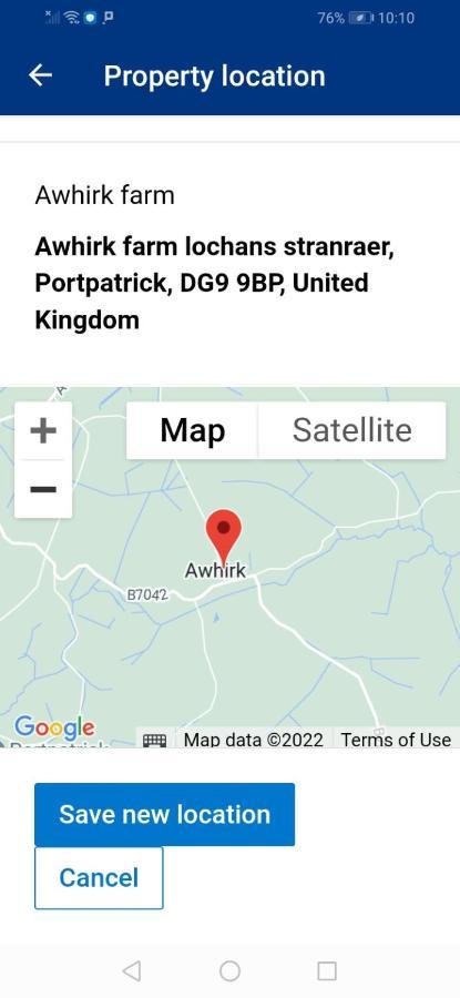 Awhirk Farm Bed & Breakfast Portpatrick Eksteriør bilde